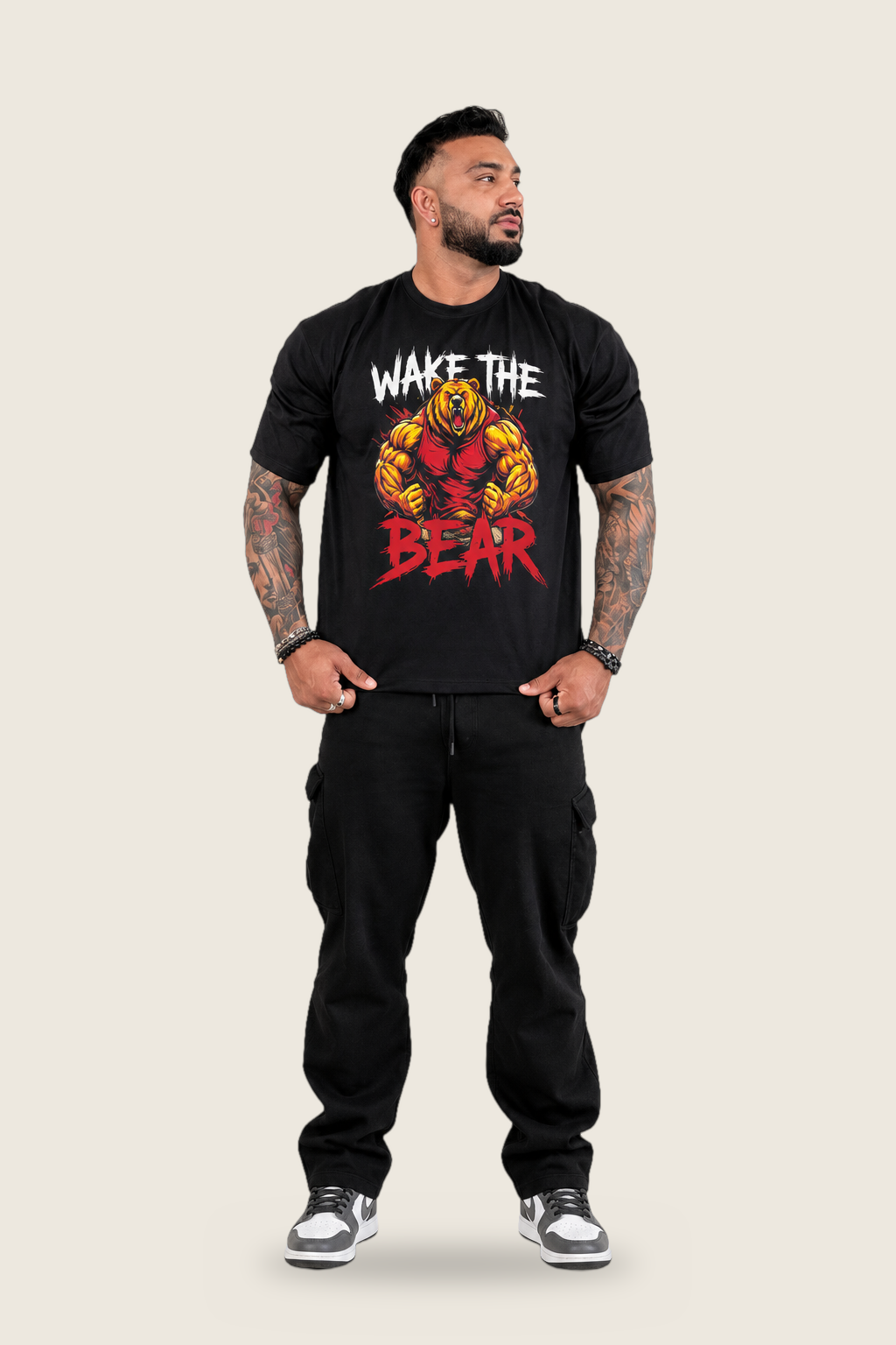 Wake The Bear Oversized Unisex Tee